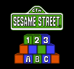 Sesame Street ABC & 123 Title Screen